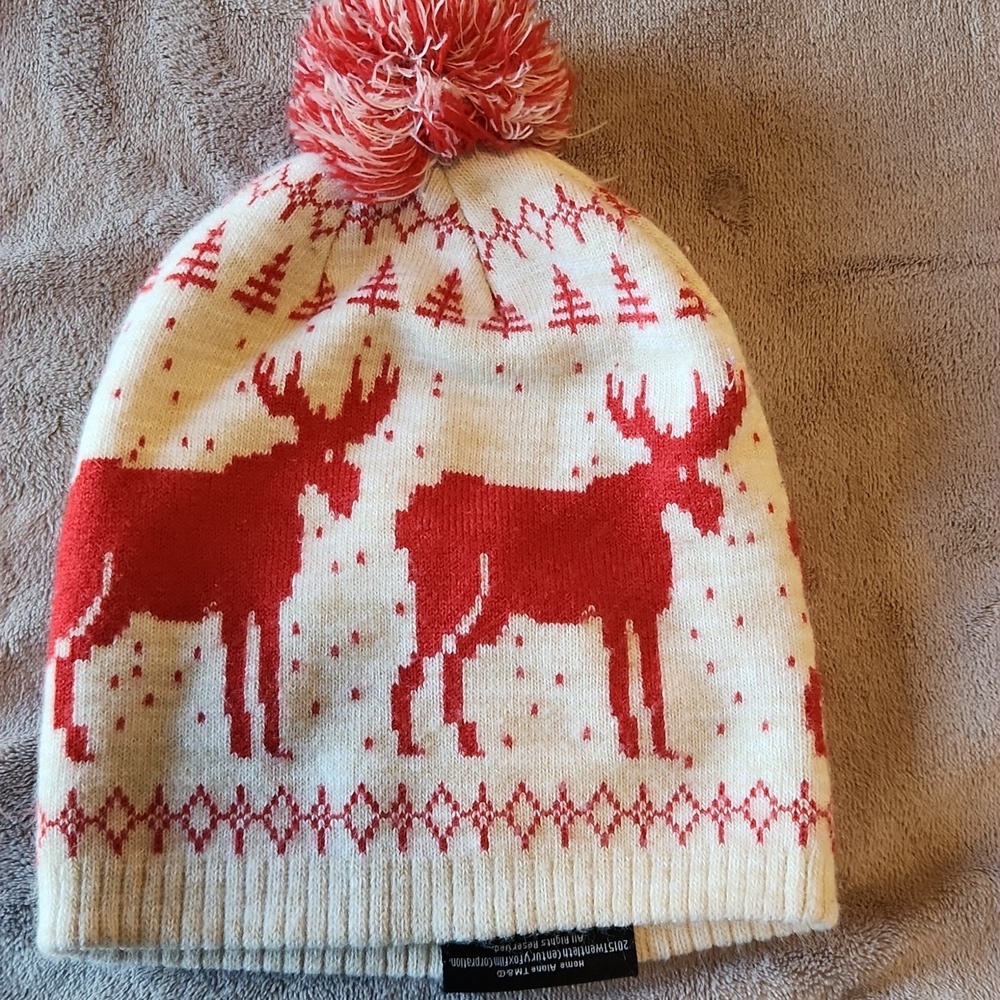 Home Alone 2015 Twenthieth Century Fox Kids Winter Beanie - Red and White - Picture 2 of 6